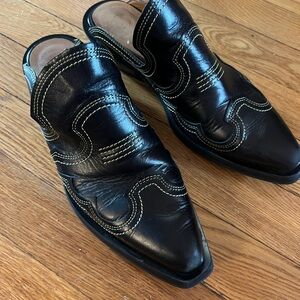 GANNI WESTERN MULES